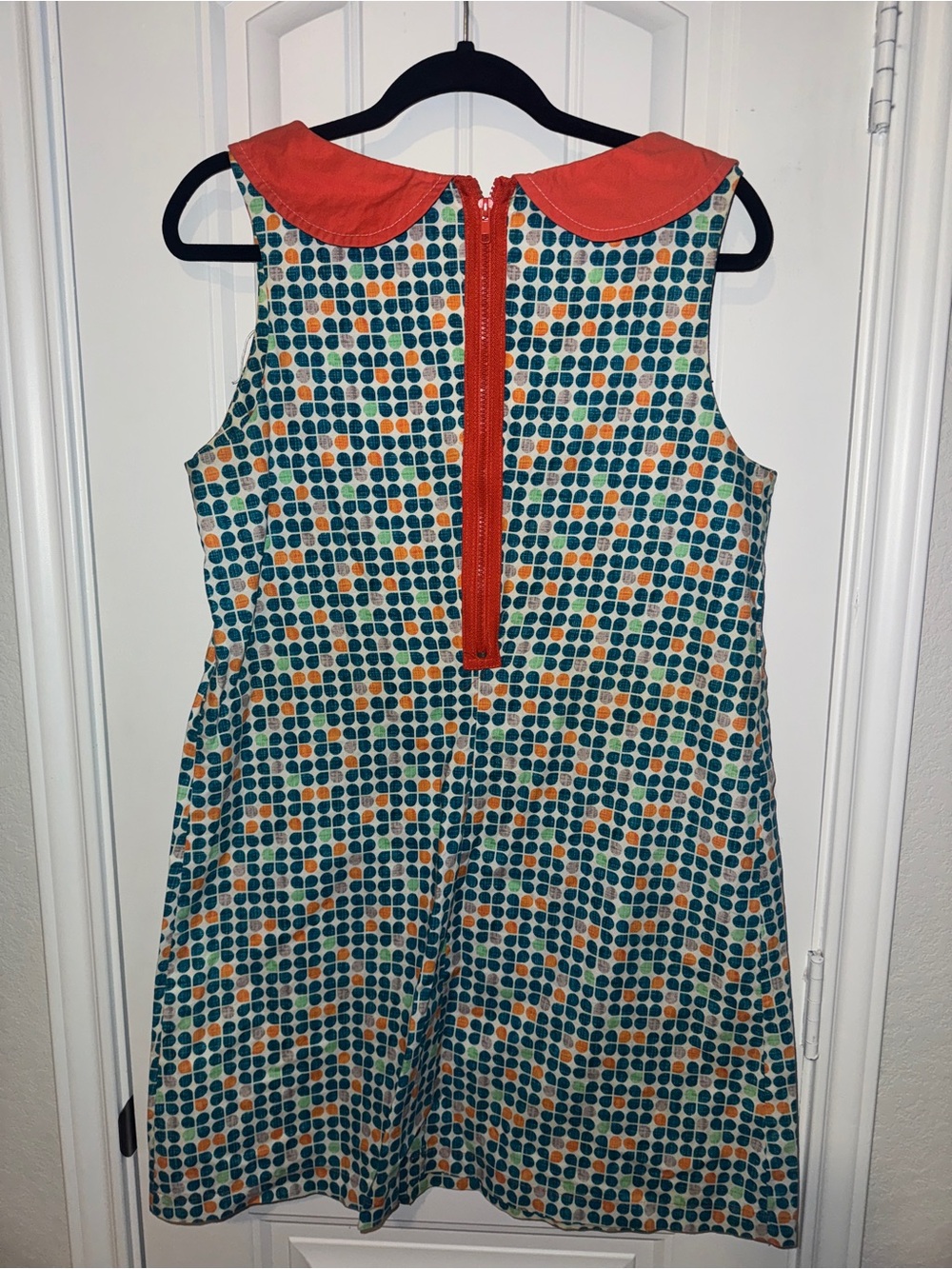 Beebop & Wally retro dress rockabilly artsy Shift collared colorful - Picture 3 of 7